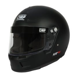 OMP RACING, INC. 1762014 OMP RACING GT-EV Matte Black Full Face Helmet SA2025, X-Large
