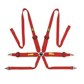 OMP RACING, INC. DA0-0203-A02-061 Safety Harness Tecnica Red FIA 8853-2016