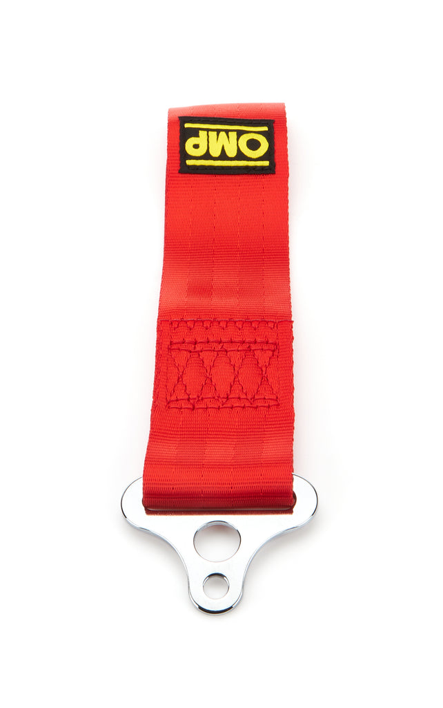 OMP RACING, INC. EB0-0578-061 Tow Hood Red Stainless 100mm ID