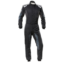 Load image into Gallery viewer, OMP RACING, INC. IA0-1864-A01-171-52 TECNICA HYBRID OVERALL F IA 8856-2018 BLACK / SIL