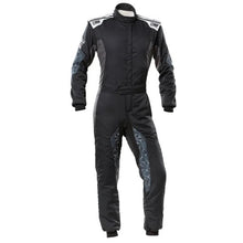 Load image into Gallery viewer, OMP RACING, INC. IA0-1864-A01-171-54 TECNICA HYBRID OVERALL F IA 8856-2018 BLACK / SIL