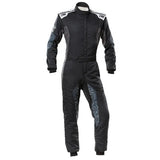 OMP RACING, INC. IA0-1864-A01-171-54 TECNICA HYBRID OVERALL F IA 8856-2018 BLACK / SIL