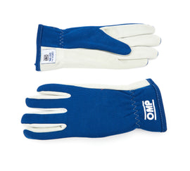 OMP RACING, INC. IB0-0702-A01-041-M Rally Gloves Blue Size Medium