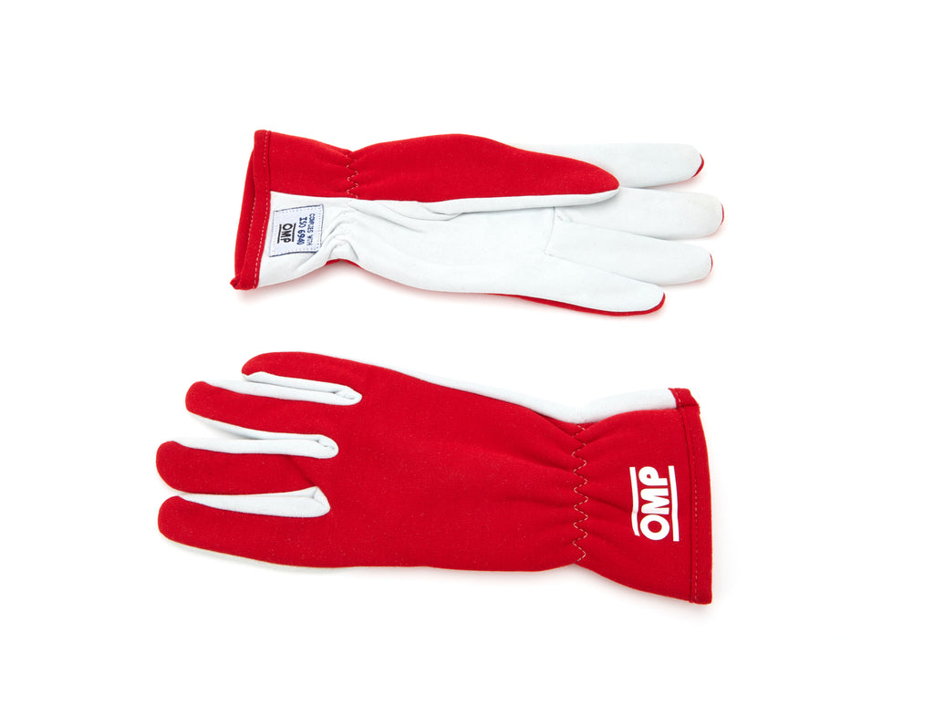 OMP RACING, INC. IB0-0702-A01-061-L Rally Gloves Red Size Large