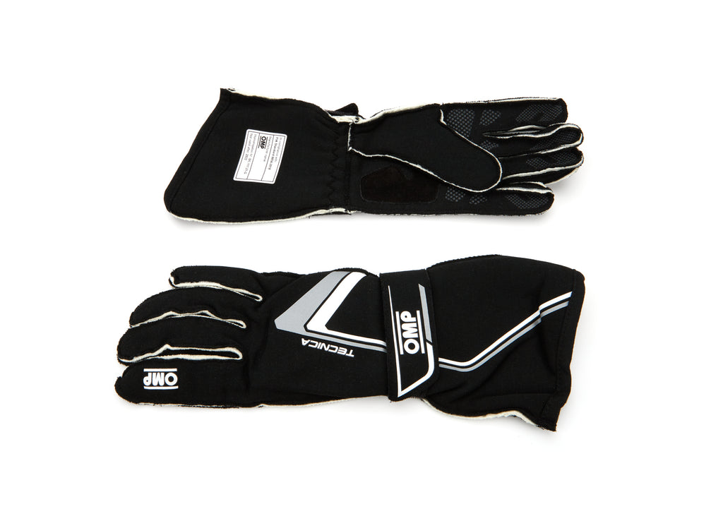 OMP RACING, INC. IB0-0702-A01-071-XL OMP Racing Rally Gloves Black Size XL – ISO Certified Fire Retardant Driving Gloves