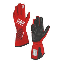 Load image into Gallery viewer, OMP RACING, INC. IB0-0773-C01-061-S OMP Racing ONE EVO FX FIA Approved Driving Gloves - Red, Small, Single Layer Fire Retardant Fabric