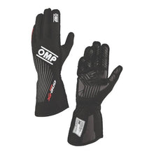 Load image into Gallery viewer, OMP RACING, INC. IB0-0773-C01-071-XL OMP Racing One EVO FX FIA Approved Driving Gloves - Black, X-Large