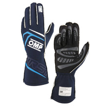 Load image into Gallery viewer, OMP RACING, INC. IB0-0776-B01-244-M FIRST GLOVES FIA 8856-20 18 MY2025 NAVY BLUE / CY