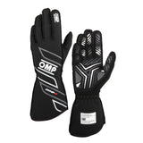 OMP RACING, INC. IB0-0778-A01-071-XXL ONE-S GLOVES my2025 FIA 8856-2018 BLACK SZ. XXL