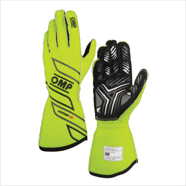 OMP RACING, INC. IB0-0778-A01-099-XXL ONE-S GLOVES my2025 FIA 8856-2018 FLUO YELLOW SZ