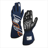 OMP RACING, INC. IB0-0778-A01-249-M ONE-S GLOVES my2025 FIA 8856-2018 NAVY BLUE / FL