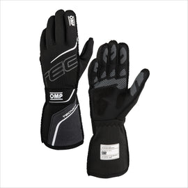 OMP RACING, INC. IB0-0779-A01-077-XL TECNICA GLOVES FIA 8856- 2018 BLACK / ANTHRACITE