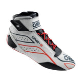 OMP RACING, INC. IC0-0822-A03-020-45 OMP RACING Inc. One-S FIA 8856-201/8 SFI White Mid-Top Driving Shoes, Euro Size 45