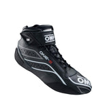 OMP RACING, INC. IC0-0822-A03-071-39 OMP Racing One-S FIA 8856-201 Approved Mid-Top Driving Shoes - Size Euro 39, Black