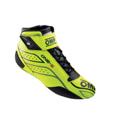 OMP RACING, INC. IC0-0822-A03-099-39 OMP Racing One-S FIA 8856-201 Mid-Top Driving Shoes in Fluorescent Yellow, Euro 39