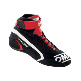 OMP RACING, INC. IC0-0824-A01-073-43 FIRST SHOES my2021 RED/B LACK TG. 43 FIA 8856-201