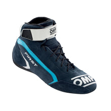 Load image into Gallery viewer, OMP RACING, INC. IC0-0824-A01-242-45 FIRST SHOES my2021 BLUE/ CYAN TG. 45 FIA 8856-201