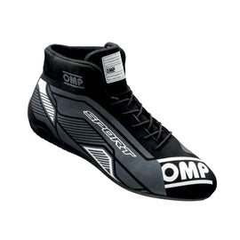OMP RACING, INC. IC0-0829-A01-076-42 OMP SPORT SHOES FIA 8856 -2018 BLACK / WHITE SZ.