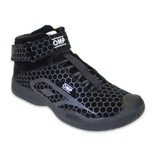 Load image into Gallery viewer, OMP RACING, INC. IC0-0832-A02-071-13 OMP Racing Pit Crew Mid-Top Shoes SFI 3.3/5 Fire-Retardant Black Size 13 Pair, IC0-0832-A02-071-13