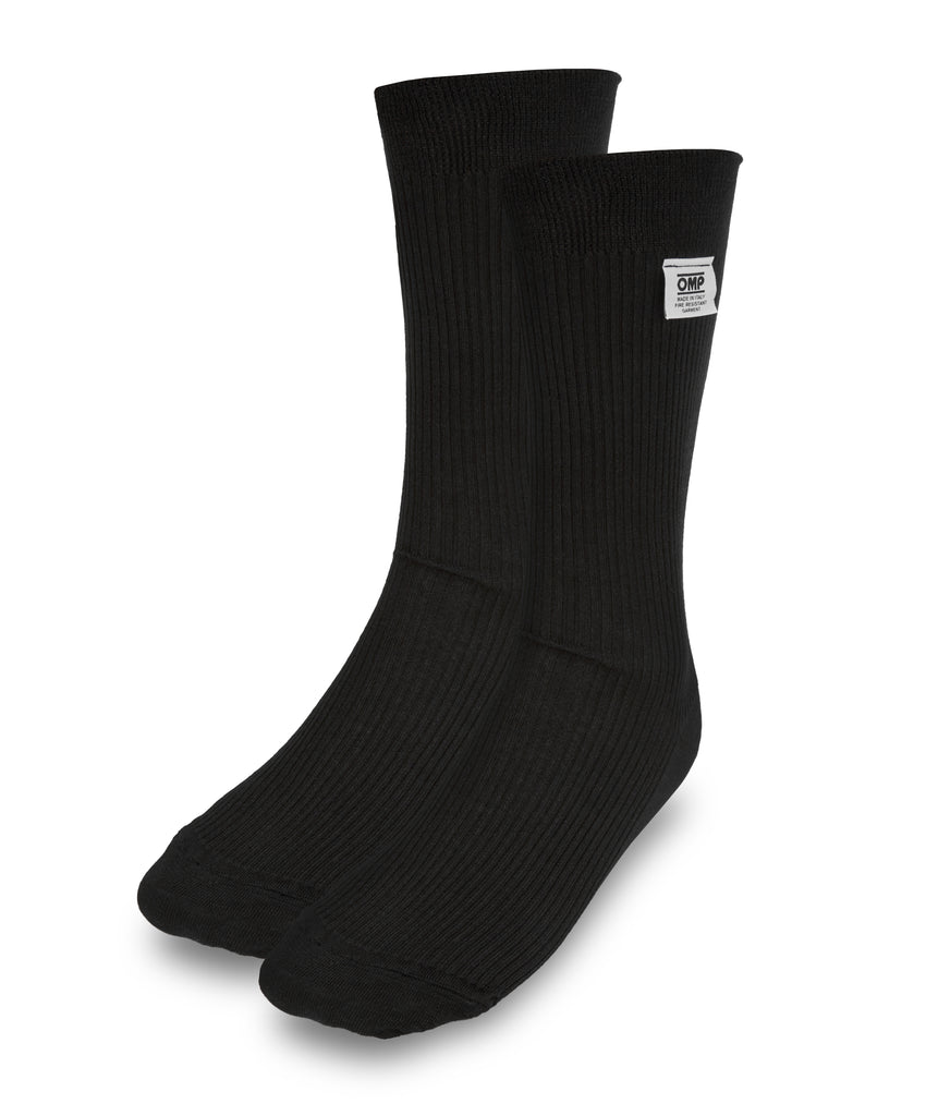 OMP RACING, INC. IE0-0762-A01-071-M Racing Socks Black Nomex Size Medium FIA