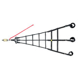 OMP RACING, INC. NA0-1877 Racing Cage Net 3 Point Black