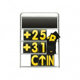 OMP RACING, INC. NC0-1068 Pit Board 4 Row Alum Frame 100x72cm