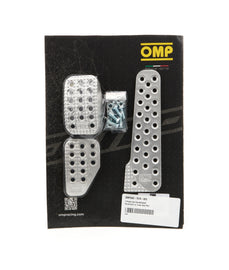 OMP RACING, INC. OA0-1010-003 3 Pedal Set Sandblasted Aluminum w/ Long Gas Ped