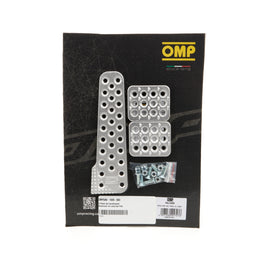 OMP RACING, INC. OA0-1020-003 3 Pedal Set Sandblasted Aluminum w/ Long Gas Ped