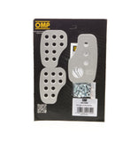 OMP RACING, INC. OA0-1030 3 Pedal Set Smooth Aluminium