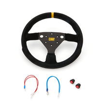 Load image into Gallery viewer, OMP RACING, INC. OD0-2042-A01-071 320 SP Steering Wheel Black Grip Silver Center