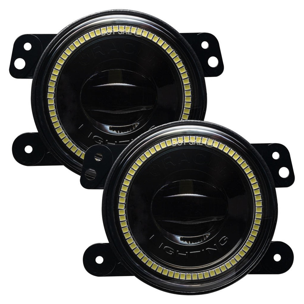 ORACLE LIGHTING 5846-001 Jeep Wrangler JK/JL Fog Lights w/Halo White