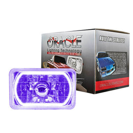 ORACLE LIGHTING 6909-007 4x6in Sealed Beam Head Light w/Halo Purple