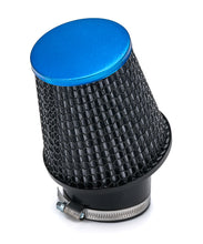 Load image into Gallery viewer, OTR FILTERS CY11001B-BA Filter Air Kart Asphalt 2.437in Inlet 5in Blue