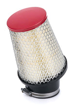 Load image into Gallery viewer, OTR FILTERS CY11001RA Filter Air Kart 2.437in Inlet 4in 20 Deg Red