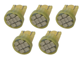 PACER PERFORMANCE 20-100 T10 LED Amber Bulbs 5 Pack