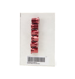 PEM QCC0119SK-6 Cover Nuts For QC Rear Short Red 6 Pack