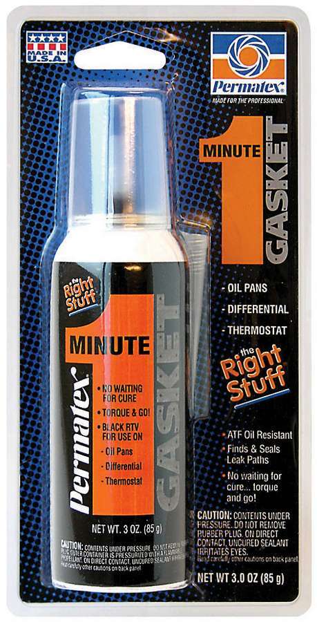 PERMATEX 25229 Permatex Right Stuff Gasket Maker 3 oz Aerosol - Black Silicone Sealant