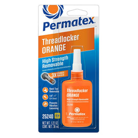 PERMATEX 25240 Threadlocker High Streng th Orange 35ml Bottle