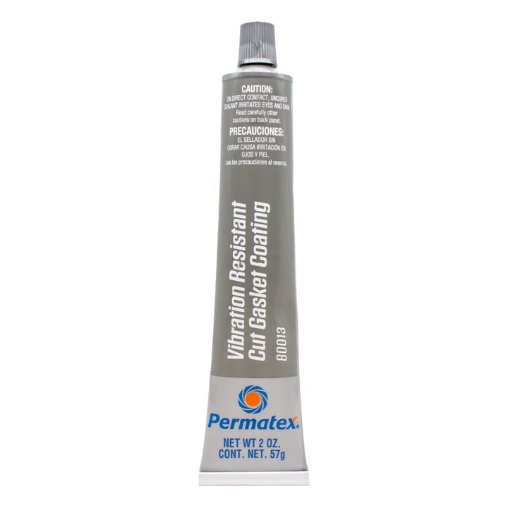 PERMATEX 80013 Permatex Grey Cut Gasket Coating 2 oz Tube - Vibration Resistant Sealant for Automotive and Machinery Applications
