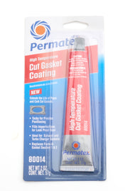 PERMATEX 80014 Permatex Red Cut Gasket Coating – High-Temperature Sealant for Durable Gasket Applications, 2 oz Tube