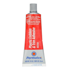 PERMATEX 80318 Permatex Emblem & Trim Adhesive 80318 - 2 oz Tube for Plastic Car Emblems and Trim