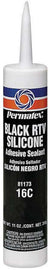 PERMATEX 81173 Permatex 81173 Black Silicone Adhesive Sealant - 11 oz Cartridge