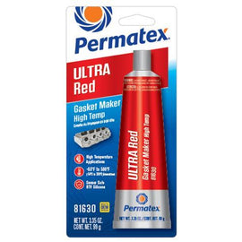 PERMATEX 81630 Ultra Red Gasket Maker 3.35 oz Carded Tube