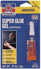 PERMATEX 82191 Permatex Super Glue Gel 2 Grams, Precision Adhesive for Quick Repairs