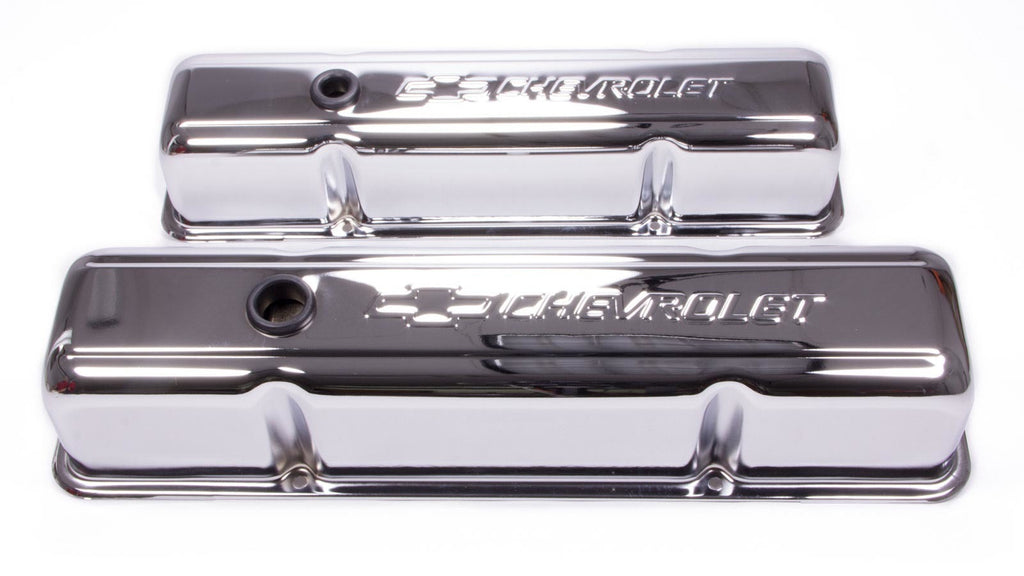 PROFORM 141-103 SBC Chrome Bowtie V/C's - Tall w/Baffle