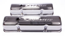Load image into Gallery viewer, PROFORM 141-103 SBC Chrome Bowtie V/C&#39;s - Tall w/Baffle