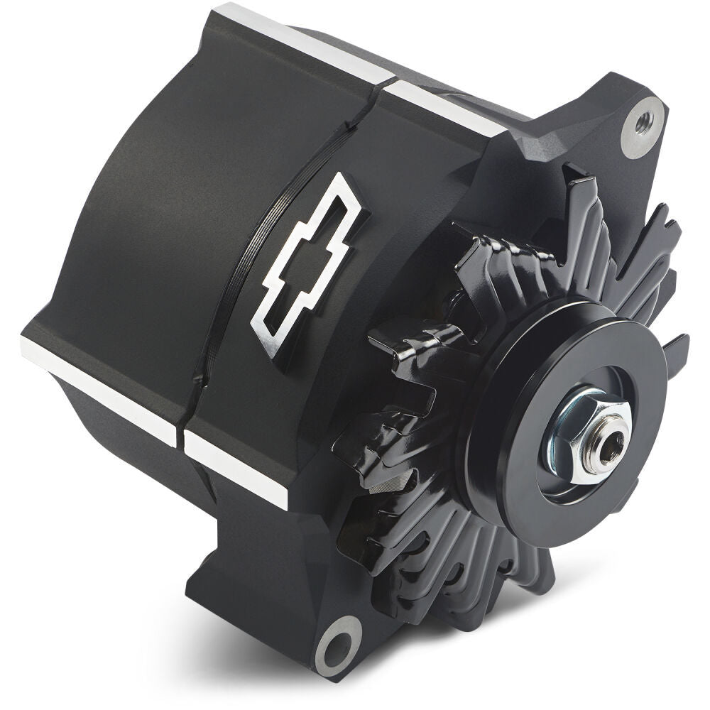 PROFORM 141-146 Alternator Raised Bowtie Emblem Black Crinkle