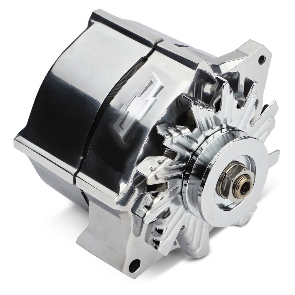 PROFORM 141-151 Alternator Raised Bowtie Emblem Polished