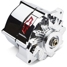 Load image into Gallery viewer, PROFORM 141-155 Alternator Recessed Red Bowtie Emblem Chrome
