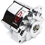 PROFORM 141-155 Alternator Recessed Red Bowtie Emblem Chrome